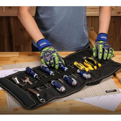 Bequeme Roll-Up-Tool-Tasche schwarze Roll-Up-Tool-Tasche mittlere Kapazität