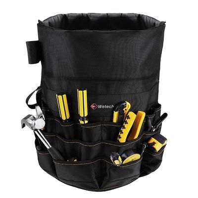 Schwarzer Eimer-Werkzeugbeutel professioneller Eimer-Werkzeugbeutel kundenspezifische Kapazität 10 kg