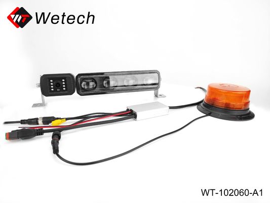 Fahrstuhl-Sicherheitsleuchte mit 360-Grad-Kamera 4 Seitenaufzeichnung Wide View Truck Blind Spot Proximity Detection Collision System