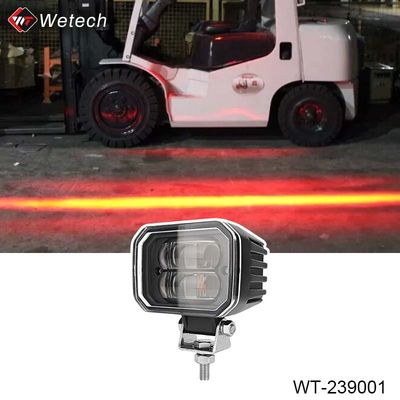 10V - 80V Forklift Rot-Zone-Licht 30W LED-Forklift-Sicherheitsleuchten mit Halterung aus Edelstahl