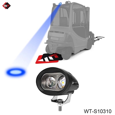 Wasserdichtes Gabelstapler Blaue Fleckenleuchte 10W LED Blaue Fleckenleuchte 10V - 80V mit Aluminiumgehäuse
