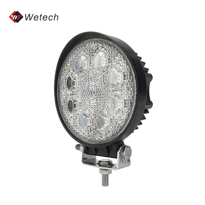 Rundes LED-Arbeitslicht Wasserdichtes LED-Hilfslicht 24W mit Aluminiumgehäuse