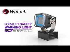 WT-10460 Gabelstapler Blaue Sicherheitsleuchten 60W Gabelstaplerlampe Kundenspezifisch