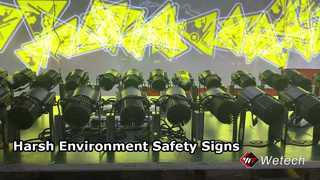 240 W LED-Gobo-Projektor, IP65, Sicherheitsschilder